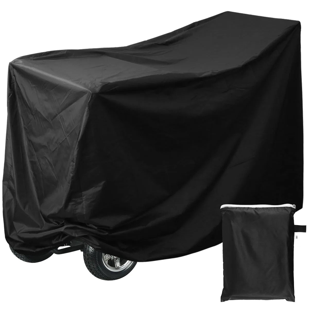 Mobility Scooter Cover Motorcycle Cover Waterproof Wheelchair Storage Outdoor Indoor Rain Protector from Dust Dirt Snow Sun Rays