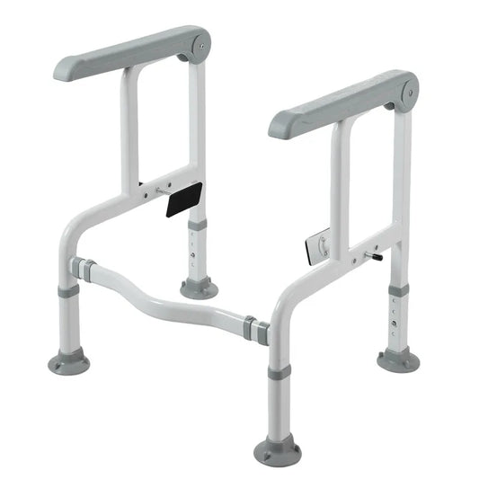Stainless Steel & Foam Bathroom Grab Bar — Toilet Handrail
