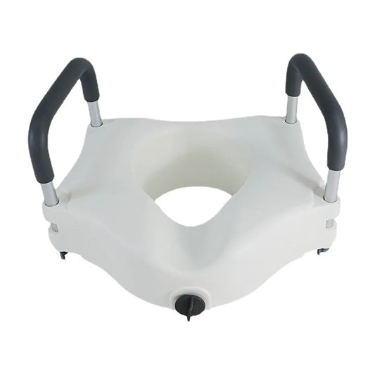 Raised Toilet Seat with Soft-Close Lid & Safety Frame