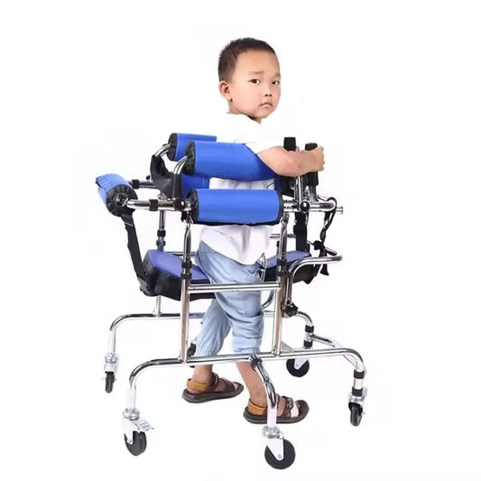 Paediatric Anti-Rollover Walking Frame — Adjustable Rehabilitation Walker for Children