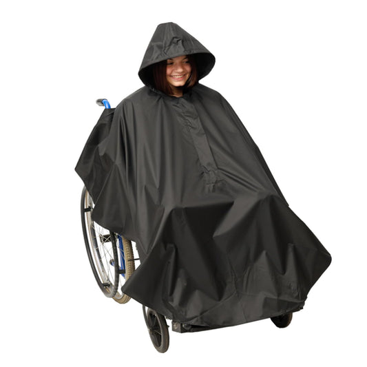 Wheelchair & Mobility Scooter Raincoat — Reflective, Waterproof Poncho