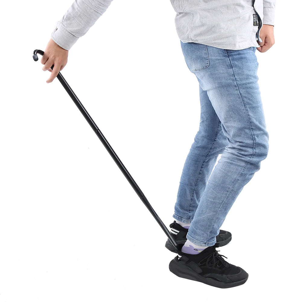 Long-Reach Dressing Stick & Shoe Horn — 90cm, 4-Section, No-Bend Dressing Aid