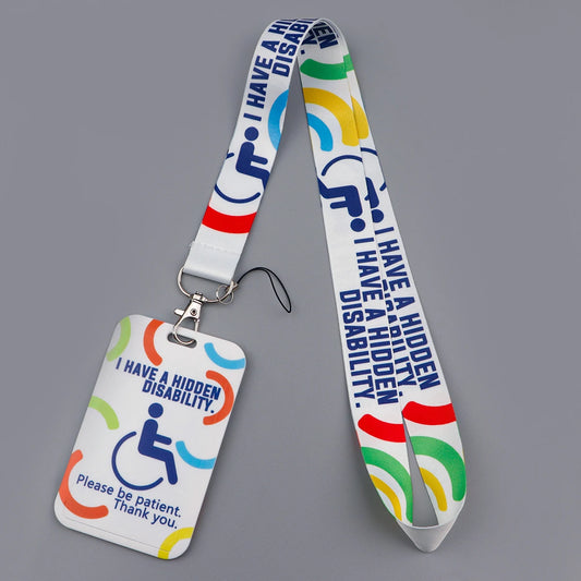 Disability Logo Lanyard — Keychain, Badge & ID Card Holder