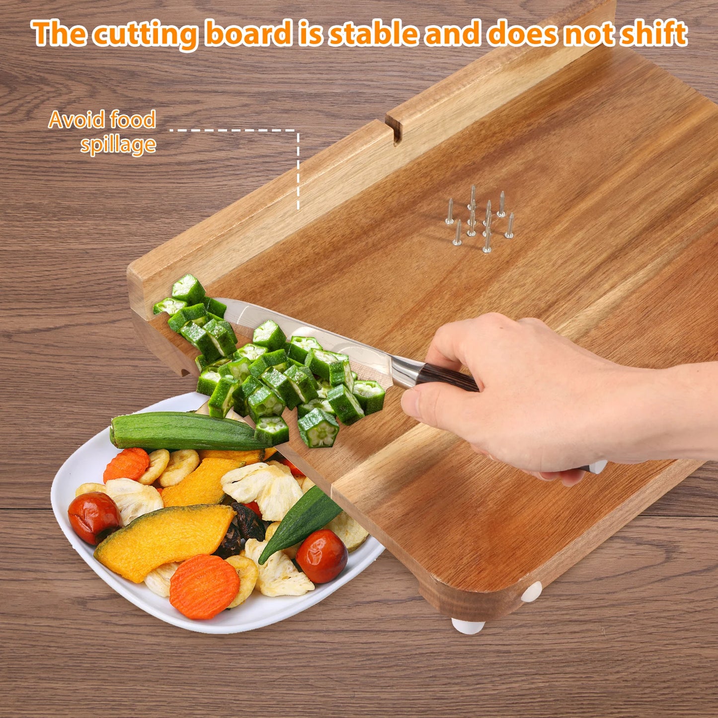 One-Handed Adaptive Cutting Board — Kitchen Aid for Stroke & Disability