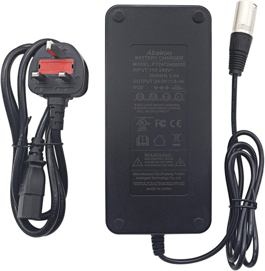 New 24V 8A Battery Charger for Mobility Wheelchair