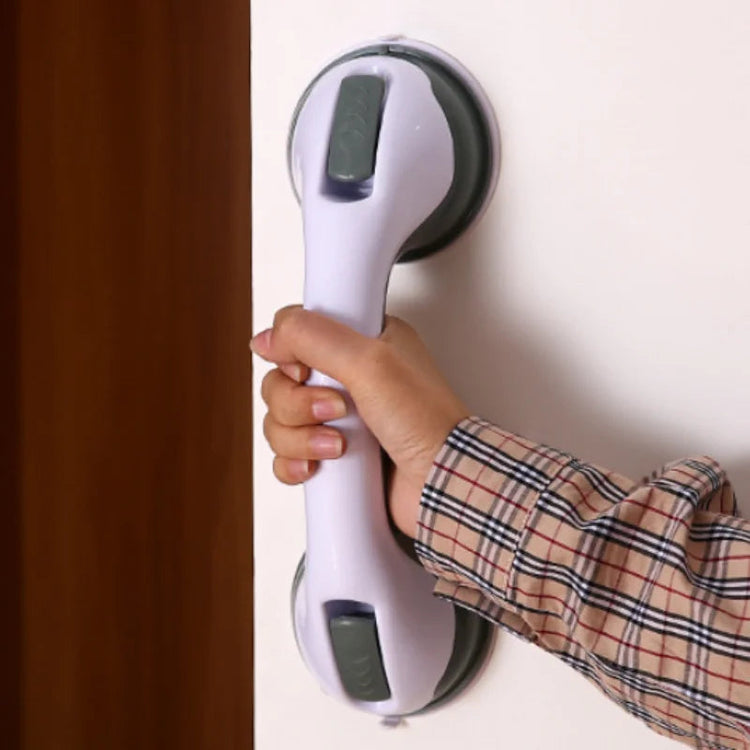 No-drill suction cup bathroom grab bar