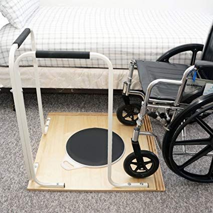 Rotating bed transfer turntable for bed and chair use