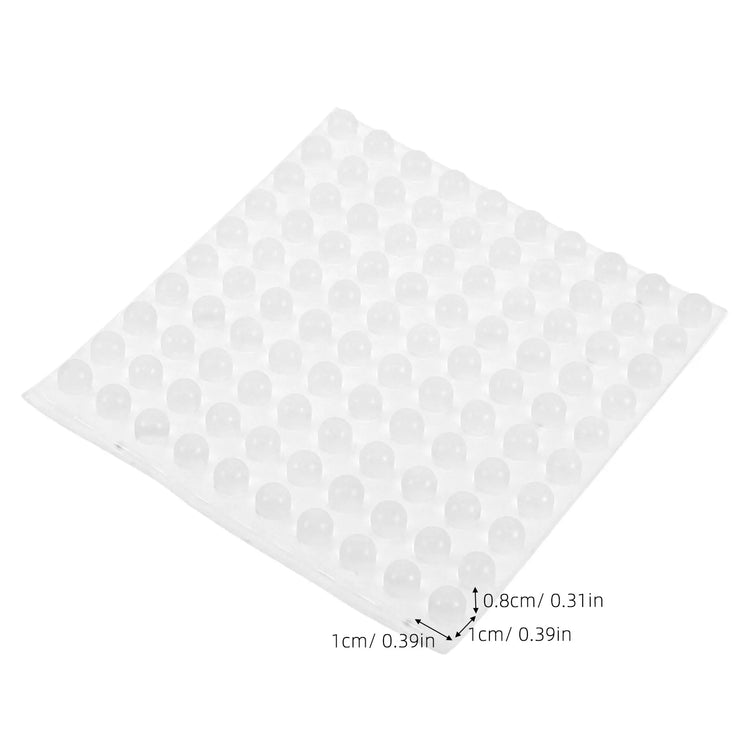 100Pcs Silicone Braille Tactile Dots Self Adhesive Clear Bump Dots Low Vision Assistive Gadgets for Remote Controls Appliances