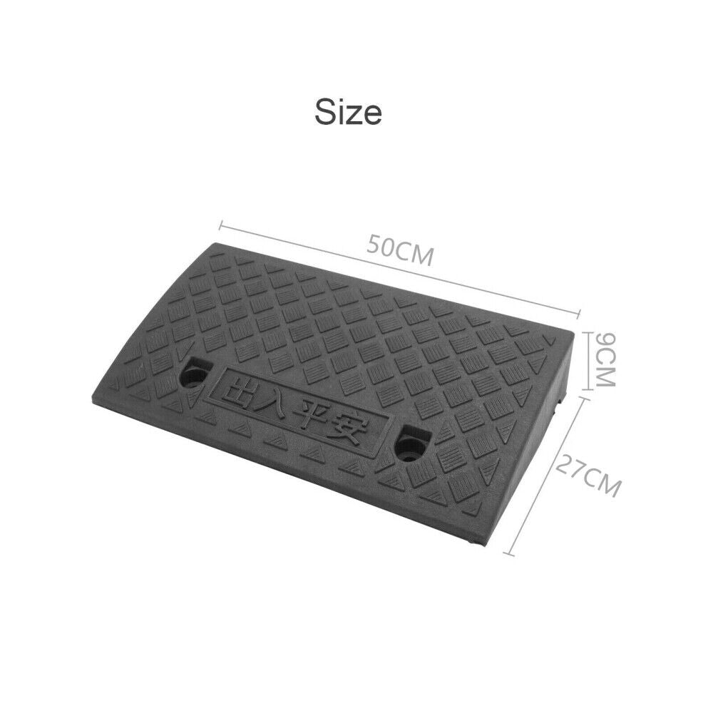 Universal Heavy-Duty Rubber Vehicle Slope Ramp for Cars and Bikes