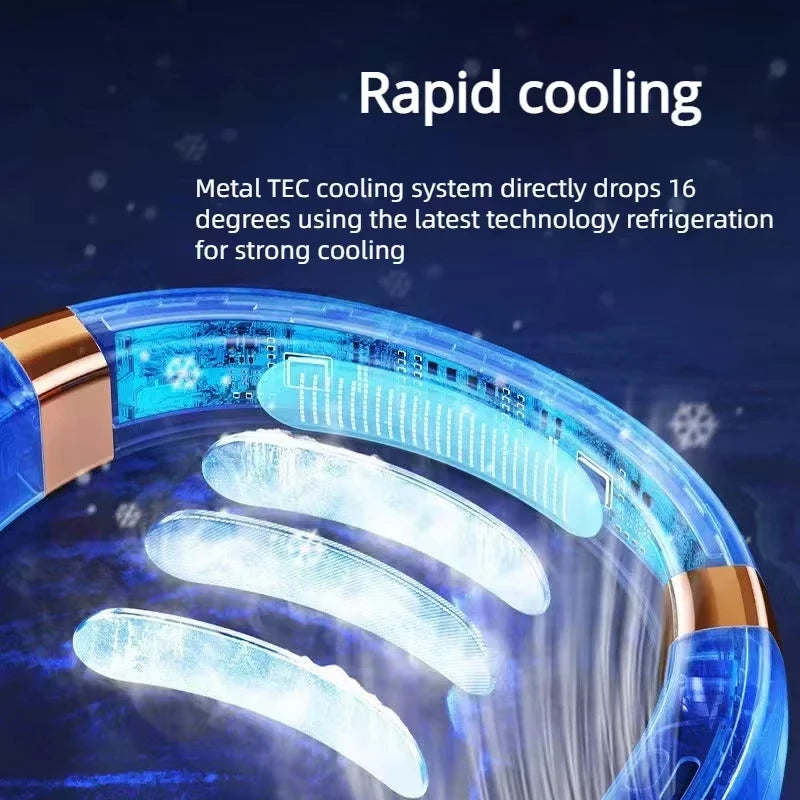 Neck Fan Rechargeable Personal Portable Fan Battery Operated, Hands Free Wearable USB Neck Cooling Fan for Indoor Outdoo 2026New