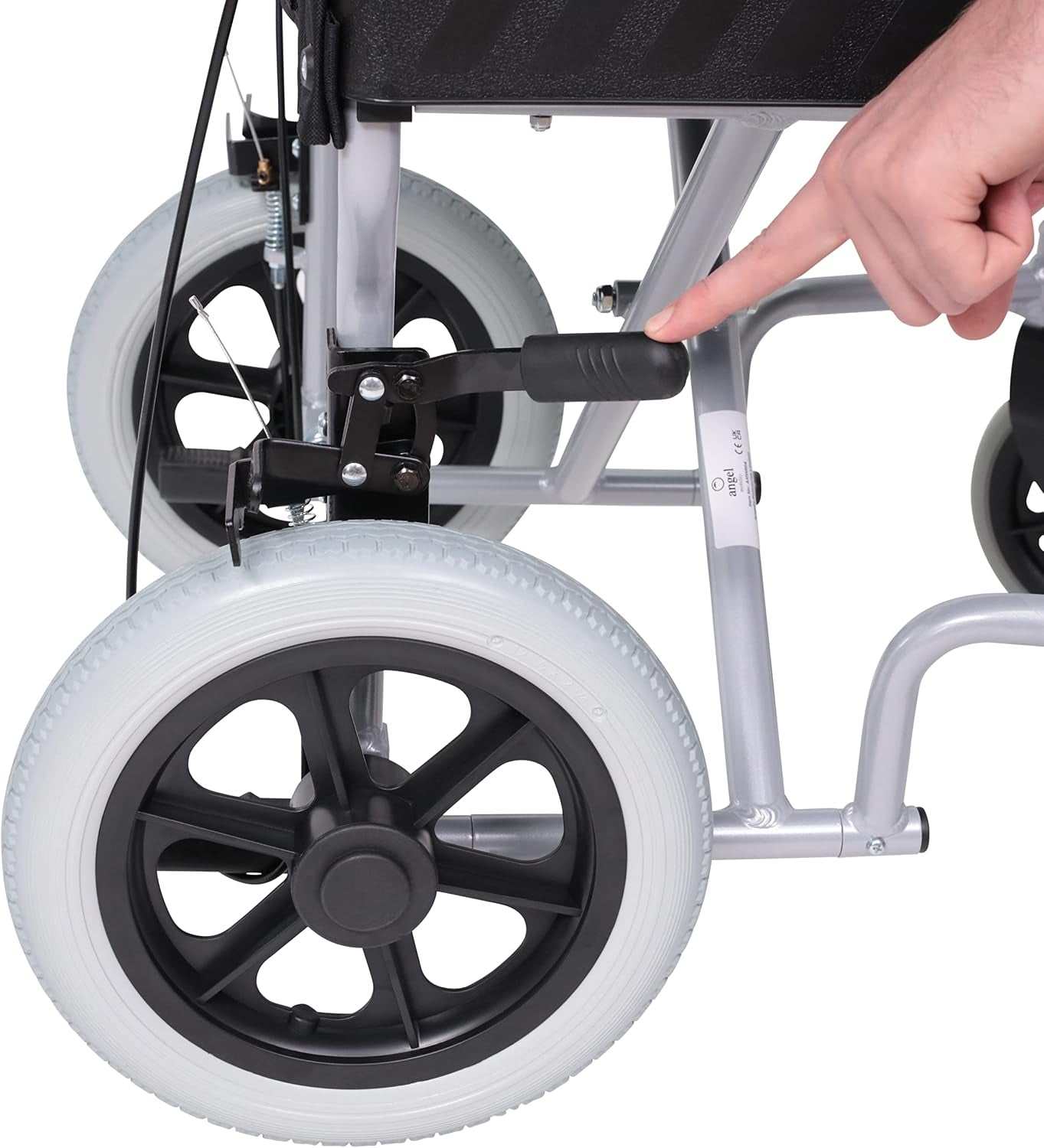 AMW004  Lightweight Aluminum Folding Transit Travel Wheelchair Net Carry Weight Only 11Kg