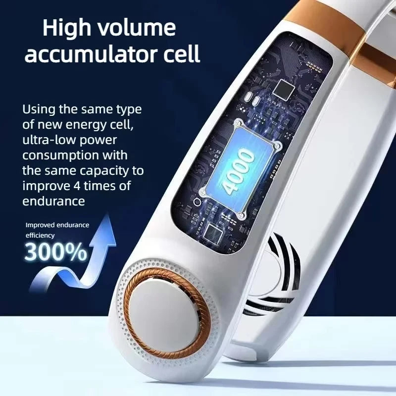Neck Fan Rechargeable Personal Portable Fan Battery Operated, Hands Free Wearable USB Neck Cooling Fan for Indoor Outdoo 2026New