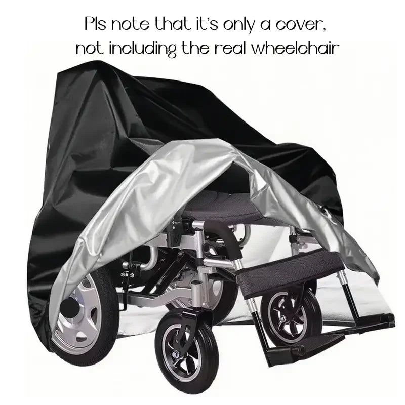 1Pcs 210D Durable Heavy-Duty Electric Wheelchair Cover - All-Weather Protection, UV Shield, Windproof, Snowproof