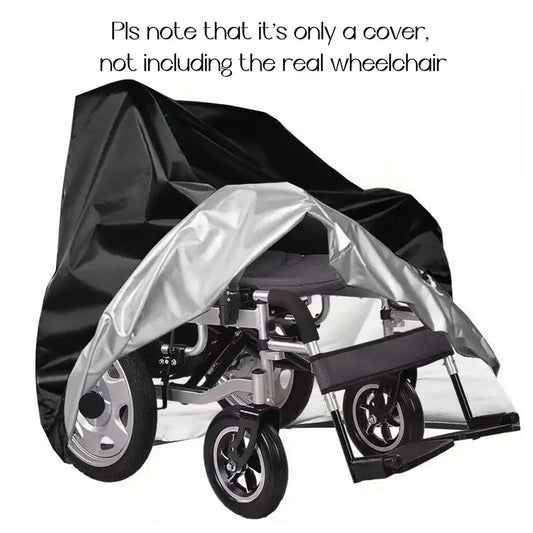 1Pcs 210D Durable Heavy-Duty Electric Wheelchair Cover - All-Weather Protection, UV Shield, Windproof, Snowproof