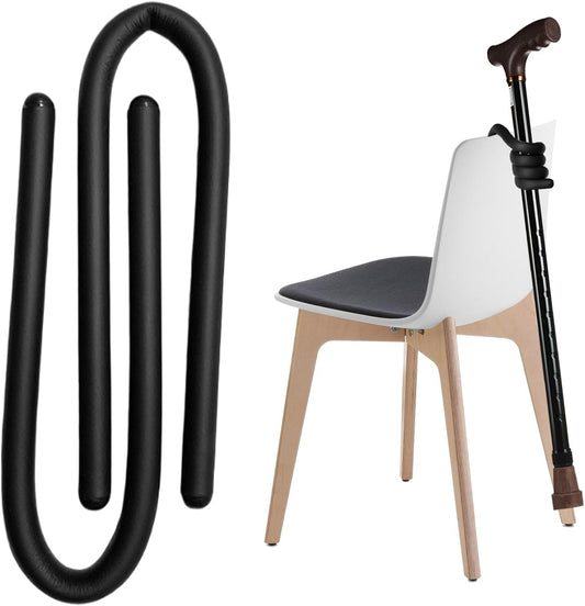 2Pcs Walking Stick Holder for Mobility Scooter,360 Degree Rotatable Walking Stick Accessories,For Easy Safe Crutches Storage,For Fixed to Your Chair Mobility Scooter Wheelchair Anywhere