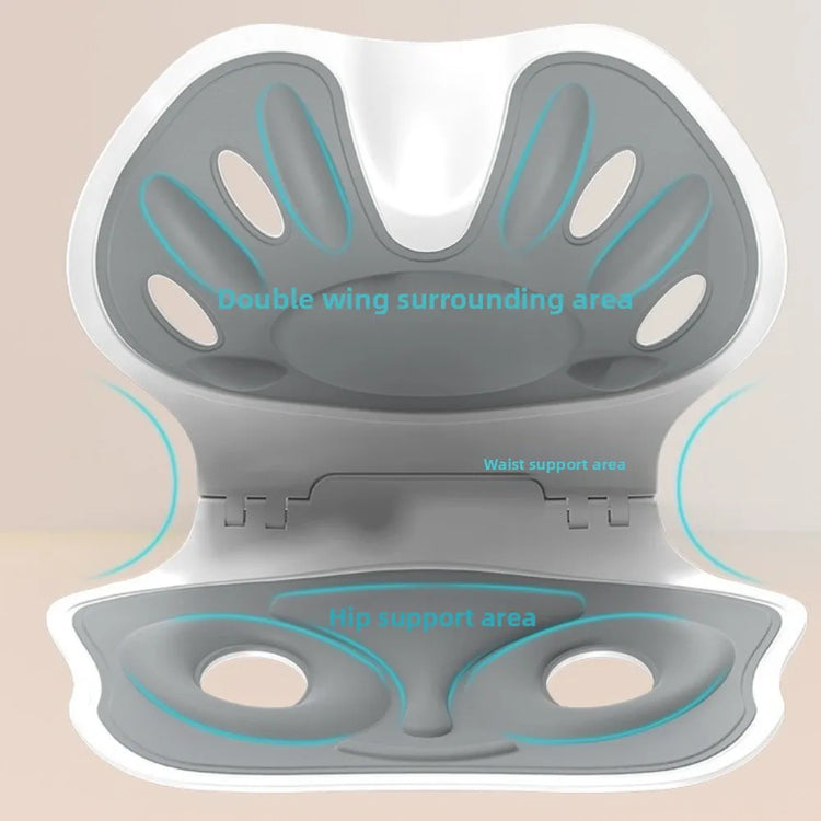 Foldable Back Support Cushion Comfortable Breathable Chair Waist Cushion Soft Lightweight Posture Correction Cushion