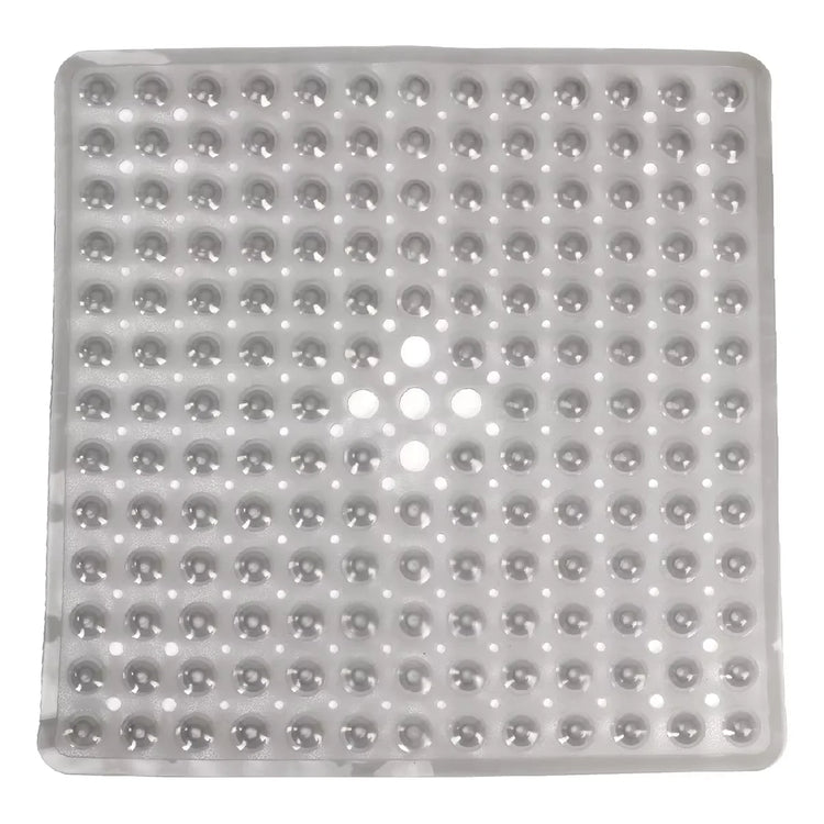 Square Bath Mat, Non-Slip Bath Mat with Suction Cups, Bath Mat, Drainage Holes, Machine Washable