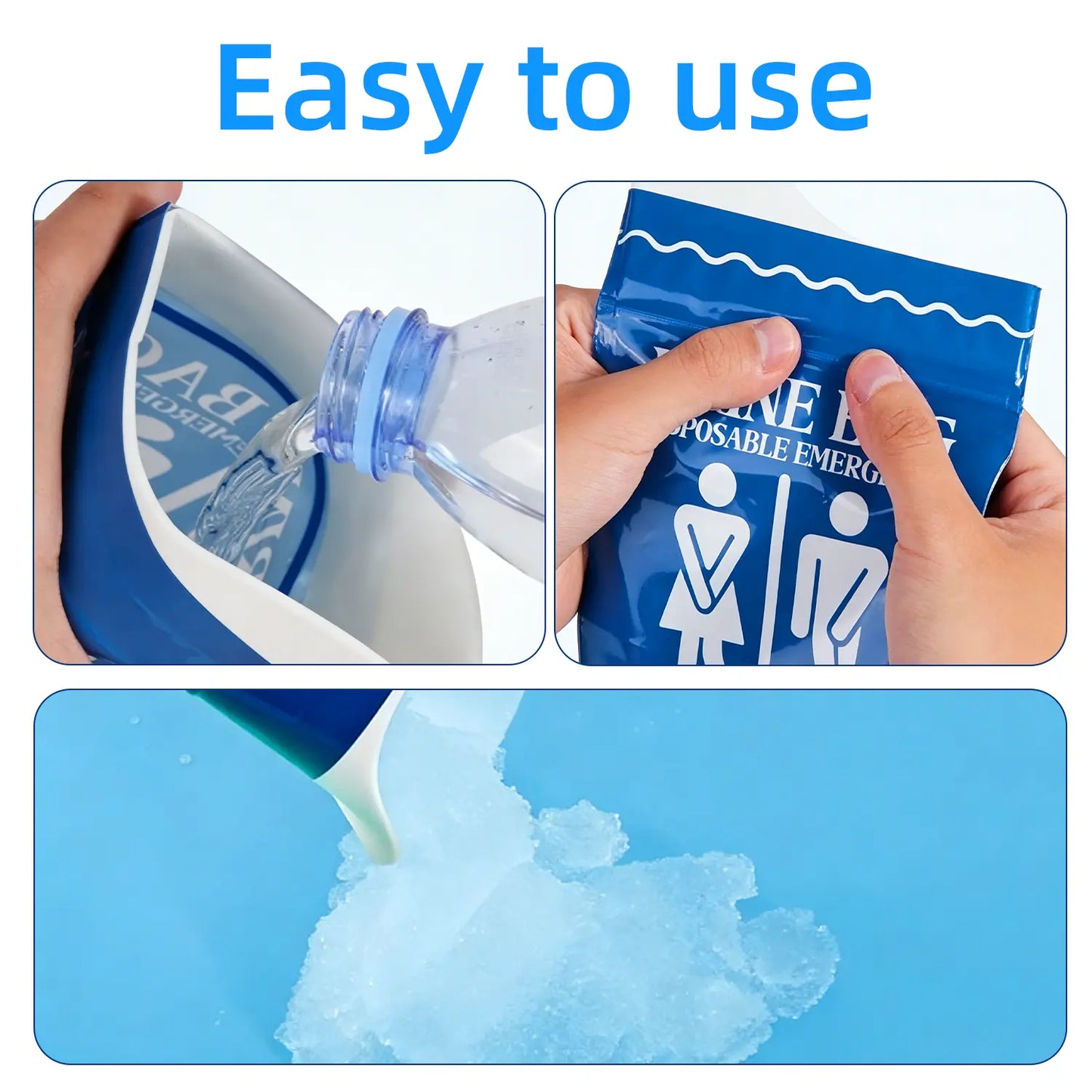 Portable Disposable Urinal Bag 12 PCS, 800ML Emergency Pee Bags for Travel, Unisex Urine Bag for Camping, Traffic Jams, Pregnant & Elderly Patients Dealsforyoudays