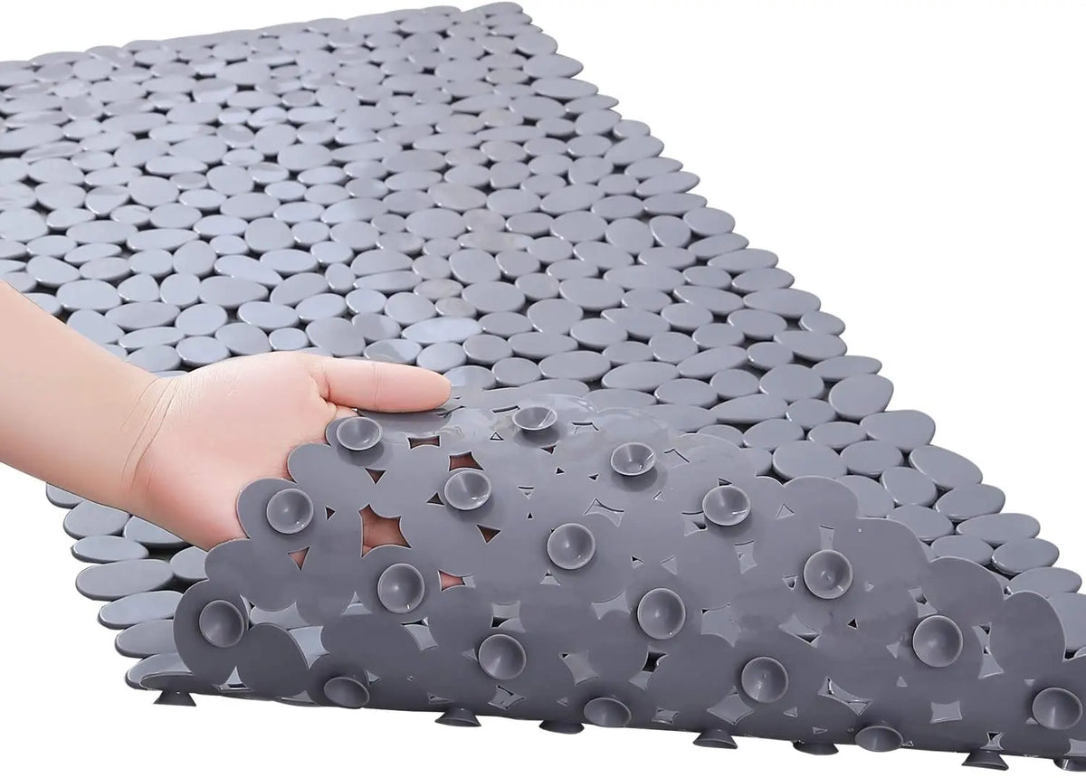 Non-Slip PVC Bathroom Mat with Suction Cups for Safety Waterproof Slip-Resistant Bathroom Floor Shower Mats Bathtub beside Mat