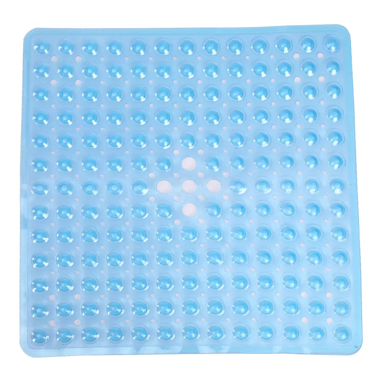 Square Bath Mat, Non-Slip Bath Mat with Suction Cups, Bath Mat, Drainage Holes, Machine Washable