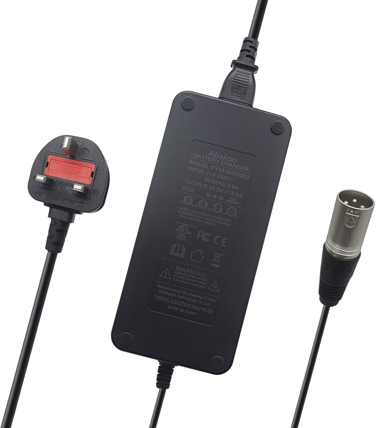 New 24V 8A Battery Charger for Mobility Wheelchair
