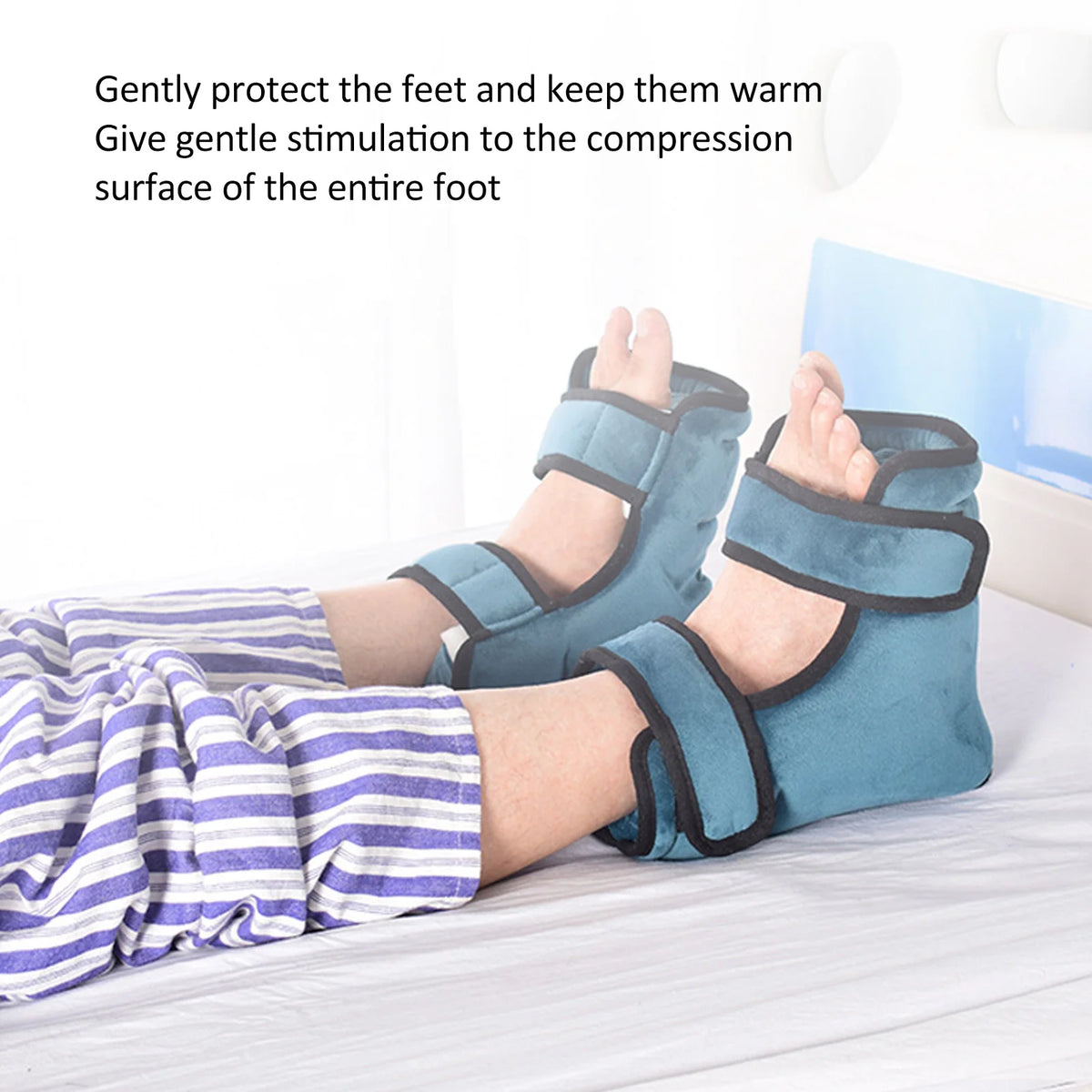 Heel Cushion Protectors — Adjustable Flannelette Pair