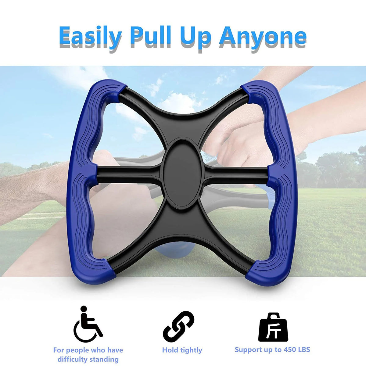 New Elderly Care Worker Assisted Lift Standing Grip Tool Non-Slip Handle Stronger Grip Contact-Free Auxiliary Tool for Elderly