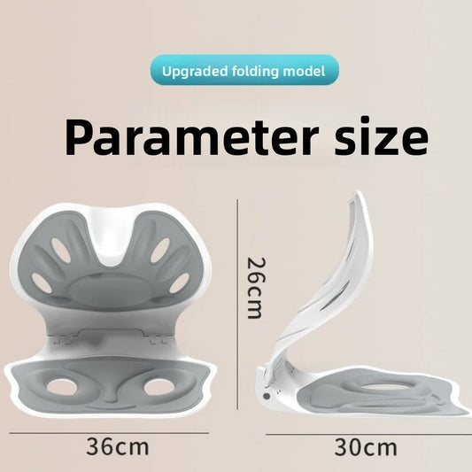 Foldable Back Support Cushion - Soft, Breathable, and Lightweight Posture Correction for Enhanced Comfort