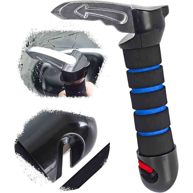 Portable Car Door Assist Handles for Elderly People Multifunctional Seat Belt Cutter Elderly Specific Window Breaker