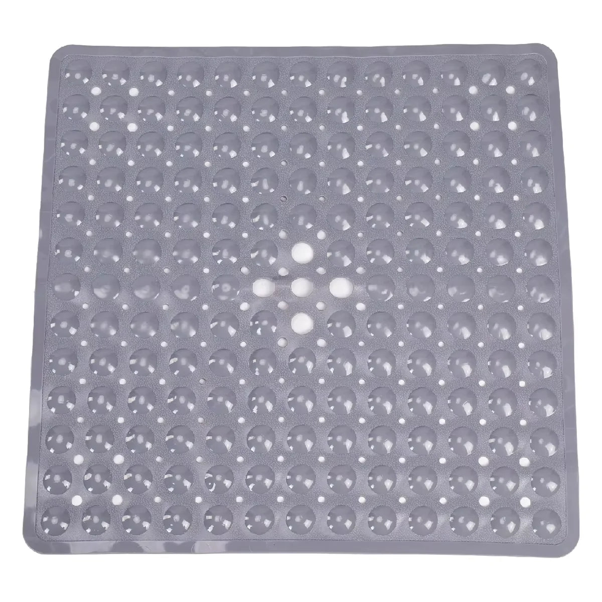 Square Bath Mat, Non-Slip Bath Mat with Suction Cups, Bath Mat, Drainage Holes, Machine Washable