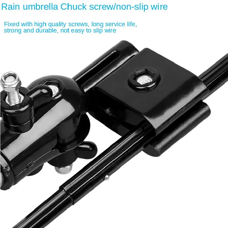 Adjustable Mount Stand Folding Umbrella Bracket Stretch Parasol Holder Wheelchair Bicycle Baby Stroller Connector Rain Gear Tool
