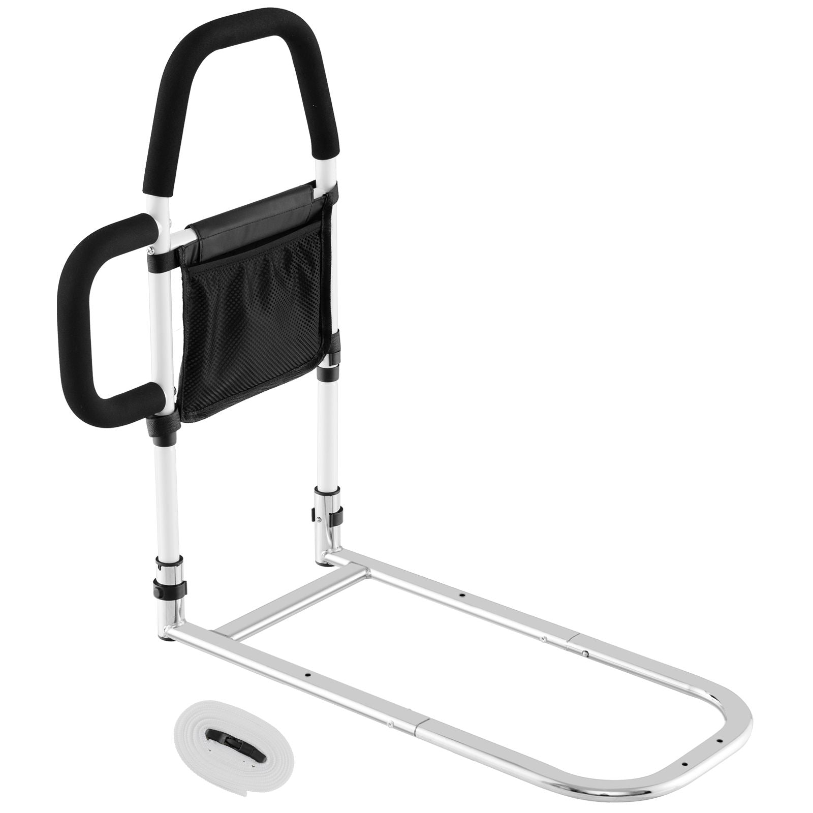 Bed Rail with Dual Handrail for Elderly Adults Support up to 300 LBS