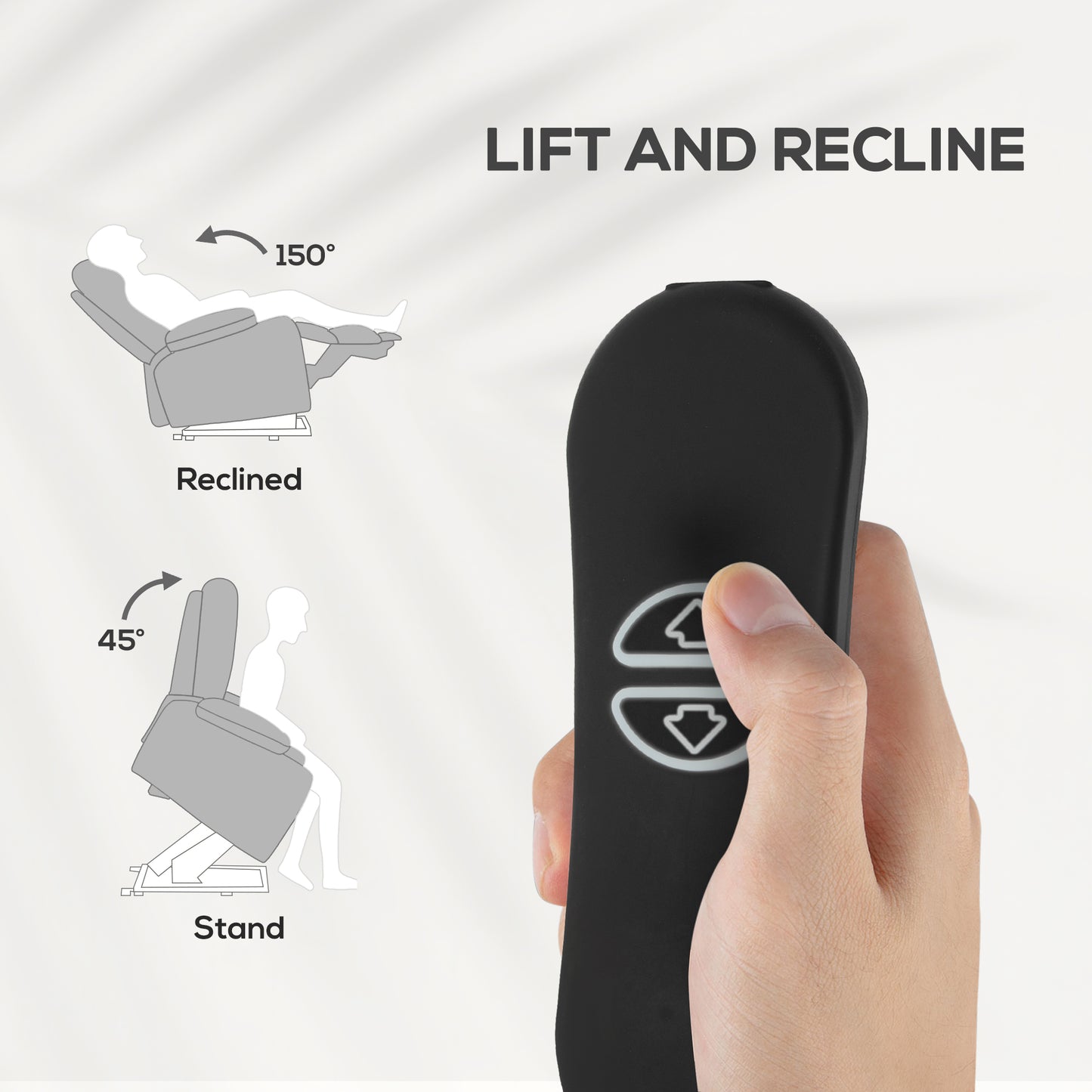Power Lift Recliner Chair with Remote Control for Elderly