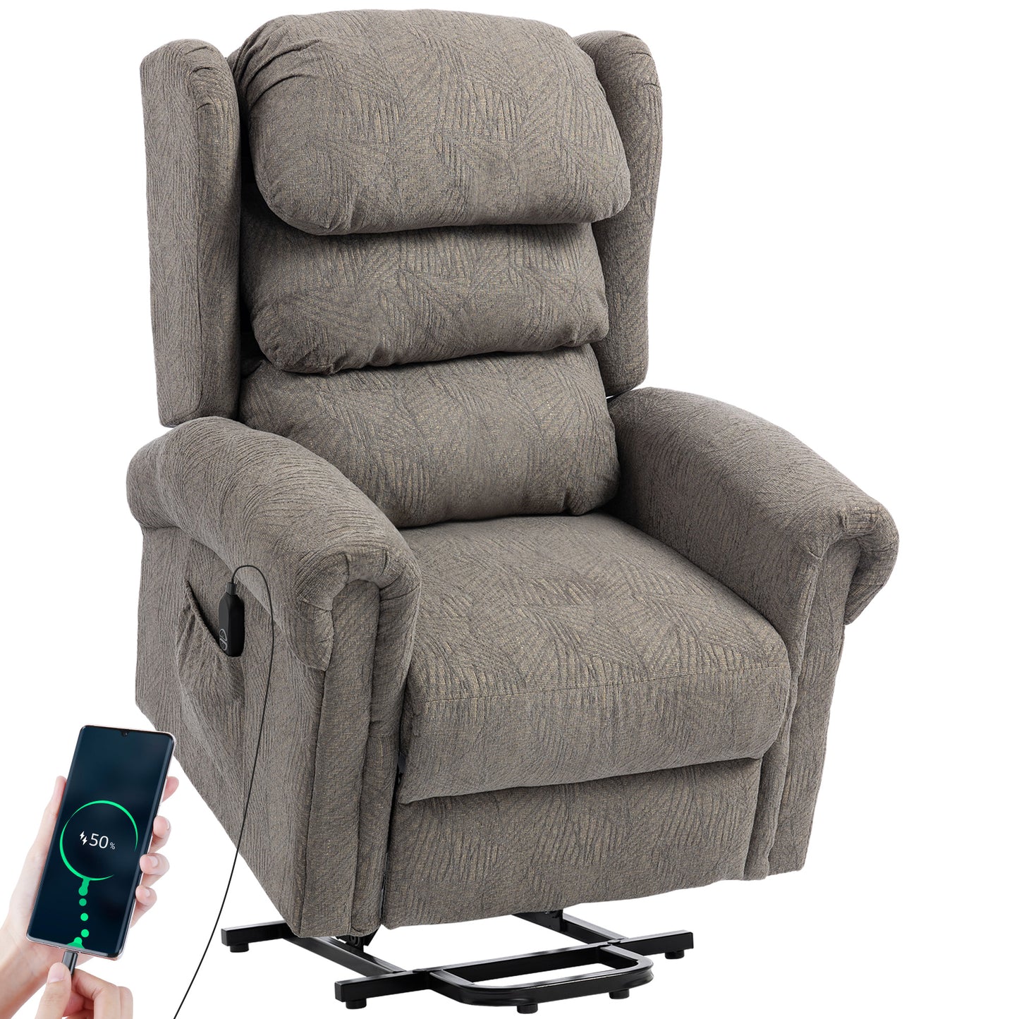Power Lift Recliner Chair with Remote Control for Elderly