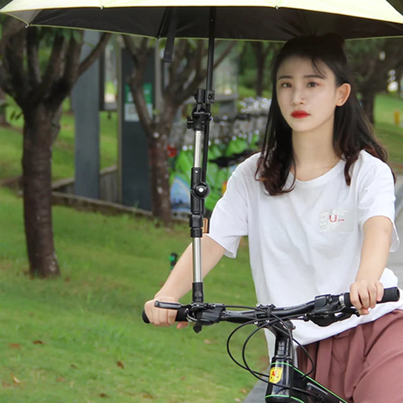Adjustable Mount Stand Folding Umbrella Bracket Stretch Parasol Holder Wheelchair Bicycle Baby Stroller Connector Rain Gear Tool