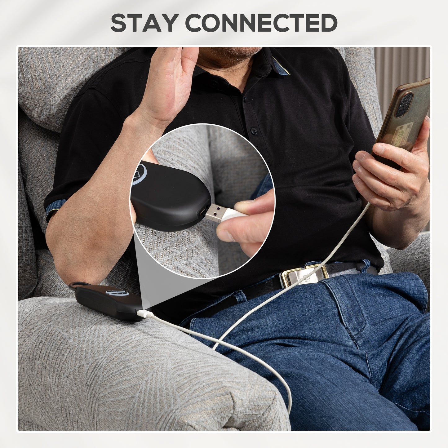 Power Lift Recliner Chair with Remote Control for Elderly