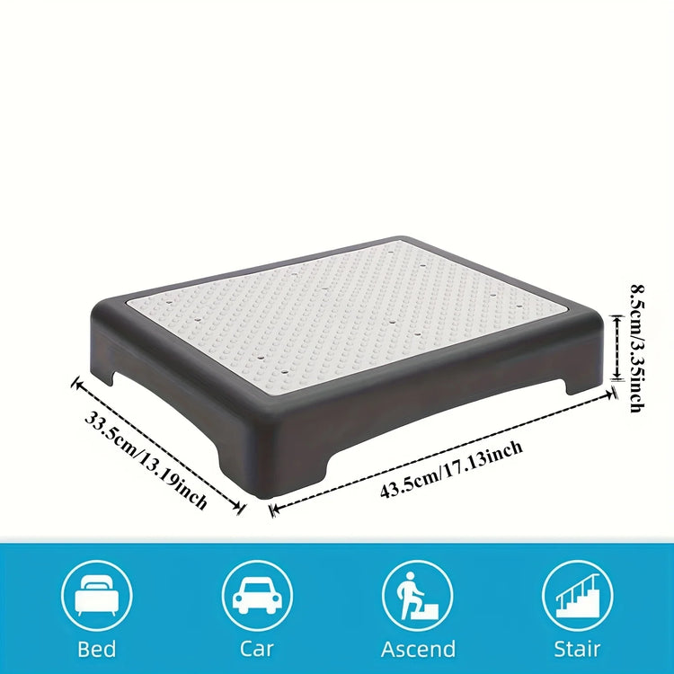 1Pc Mobility One Step Stool, Heavy Duty Indoor Outdoor Non-Slip Small Step Platform Assistive Device for Adult Elderly