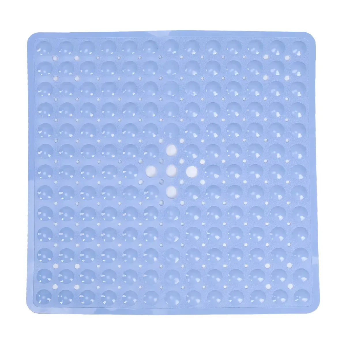 Square Bath Mat, Non-Slip Bath Mat with Suction Cups, Bath Mat, Drainage Holes, Machine Washable