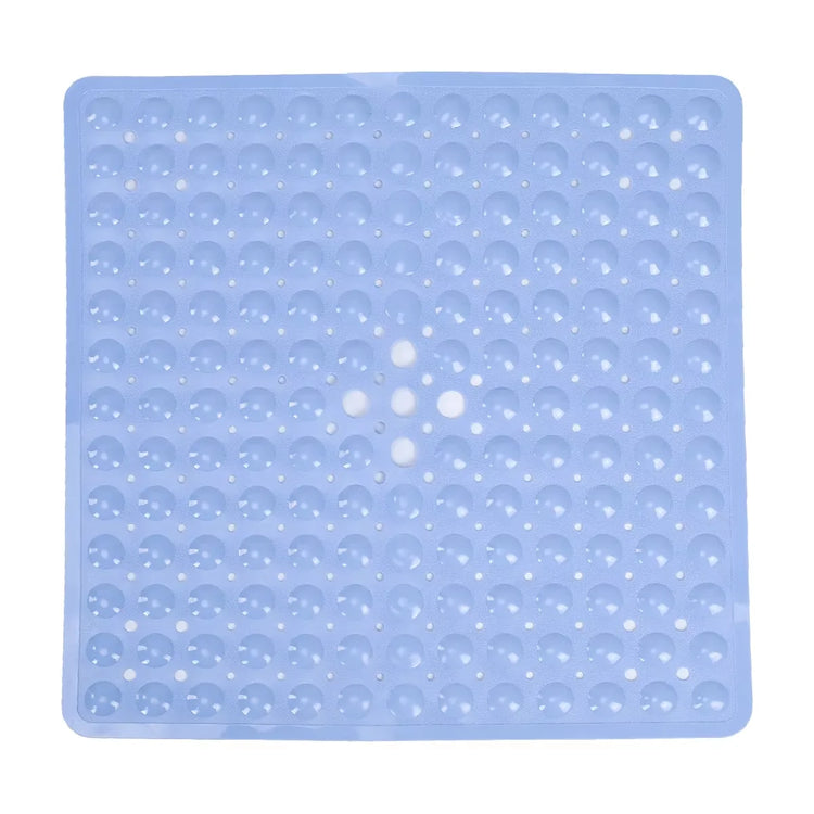Square Bath Mat, Non-Slip Bath Mat with Suction Cups, Bath Mat, Drainage Holes, Machine Washable