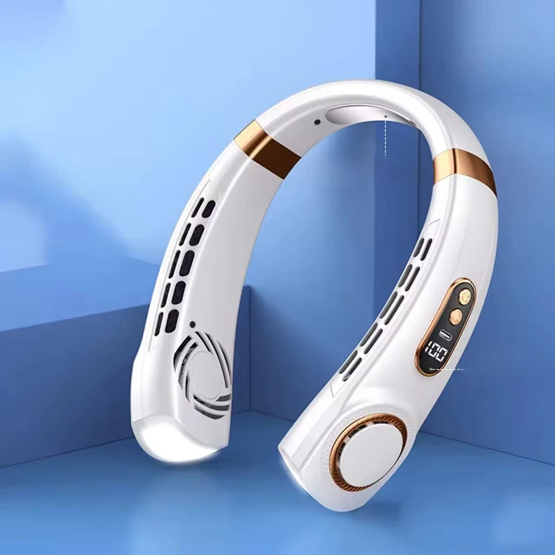 Neck Fan Rechargeable Personal Portable Fan Battery Operated, Hands Free Wearable USB Neck Cooling Fan for Indoor Outdoo 2026New