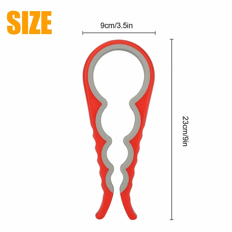 Can Opener Multi Functional Four in One Beverage Bottle Opener Cap Twister Four Position Can Opener anti Slip Cap Twister