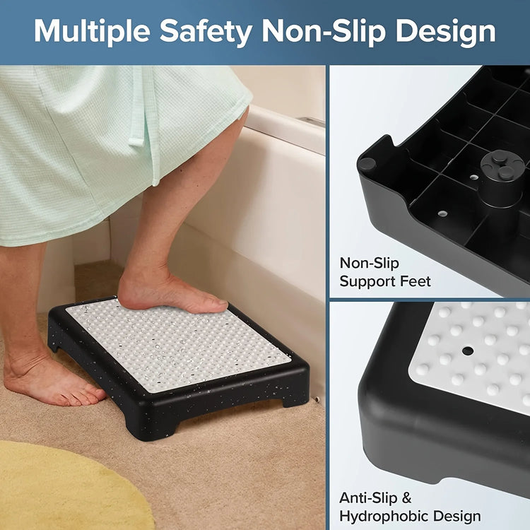 1Pc Mobility One Step Stool, Heavy Duty Indoor Outdoor Non-Slip Small Step Platform Assistive Device for Adult Elderly