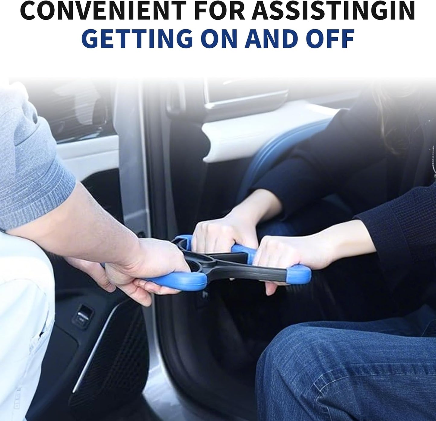 Standing Aid Mobility Aids – Lift Assists Handicap Bar with Non-Slip Grip Handles, Portable Standing Support for Elderly, Bariatric, Disabled, Patients, Seniors, Nurses & Therapists for Safe Transfers