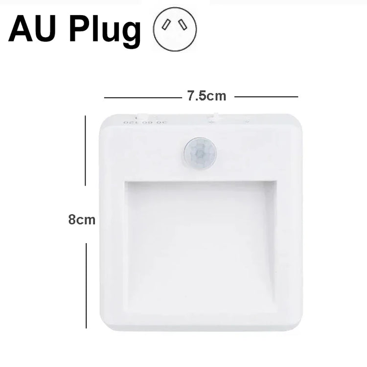 EU US UK AU Plug LED Motion Sensor Night Lights Living Room Auto Dusk Dawn Wireless Warm White Cabinet Lamp Decor Lighting