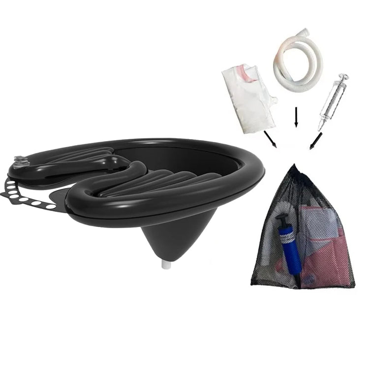 Inflatable Hair Washing Basin Portable PVC Foldable Shampoo Basin for Pregnant Women Elderly Patient Quickly Inflated Deflated