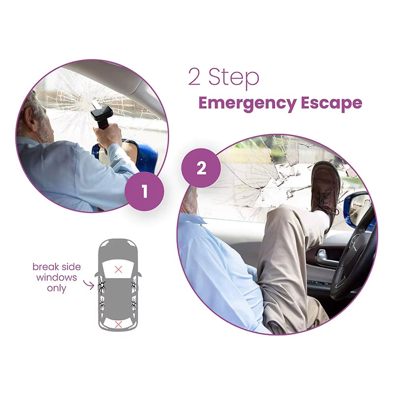 Portable Car Door Assist Handles for Elderly People Multifunctional Seat Belt Cutter Elderly Specific Window Breaker