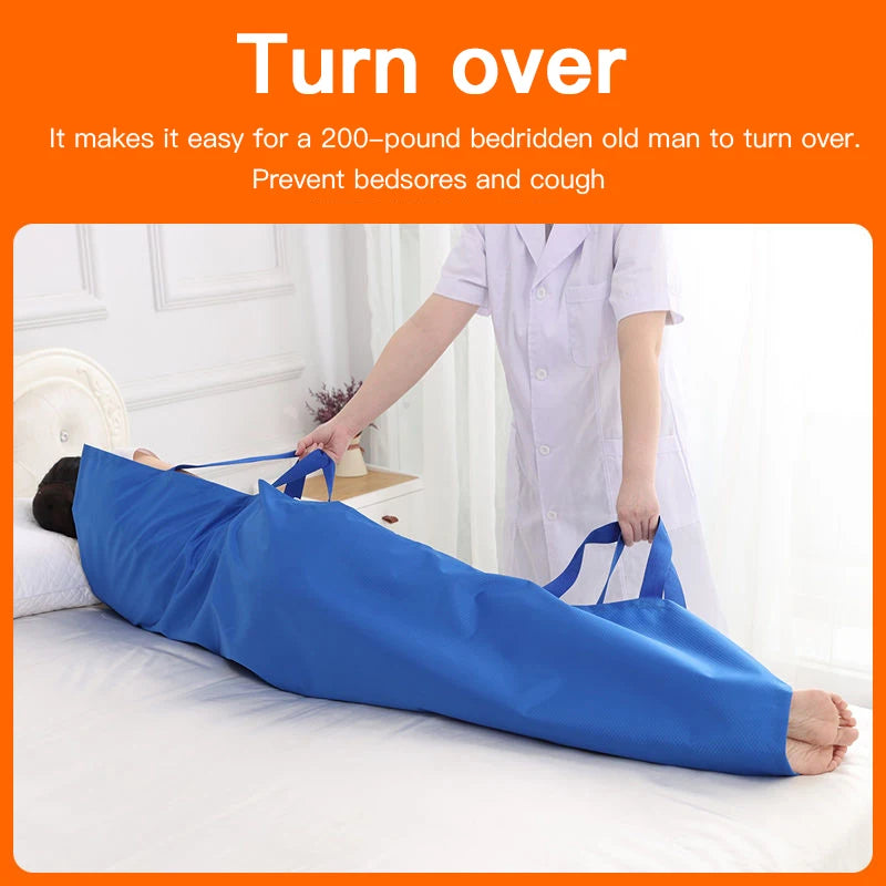 Elderly Disabled Transfer Belt Bed Nursing Shift Pad Turn over Auxiliary Belt Bedridden Patient Transport Carrying Mobile Belt