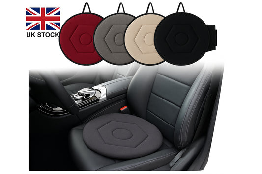 360° Swivel Seat Cushion Rotation Pad for Car & Office Chair Mobility Aid