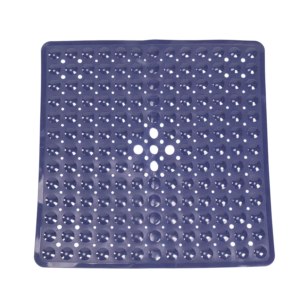 Square Bath Mat, Non-Slip Bath Mat with Suction Cups, Bath Mat, Drainage Holes, Machine Washable