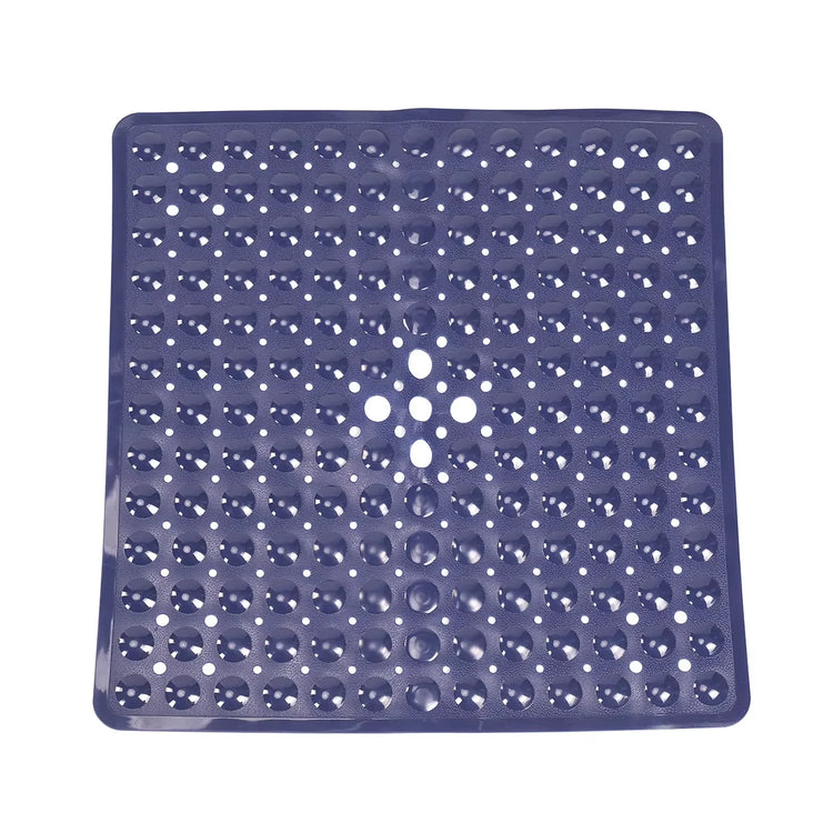 Square Bath Mat, Non-Slip Bath Mat with Suction Cups, Bath Mat, Drainage Holes, Machine Washable